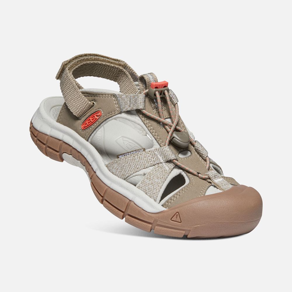 Sandalias Keen Mexico Beige/Coral - Mujer Ravine H2 - PI7492180